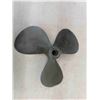 Image 5 : Brass Boat 3 Arm Propellers - some pitting + damage - 12" Wide