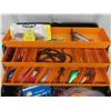 Image 2 : Blackhawk 6 Fishing Tackle Box Loaded with Hooks, Lures, Line, plus more