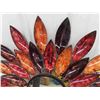 Image 2 : 31" Floral Metal Wall Art with Mirror