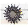Image 4 : 31" Floral Metal Wall Art with Mirror