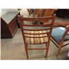 Image 5 : Set of 4 Matching Wooden Chairs with High Backs - 2 Different Styles of Upholstery