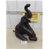 Image 1 : Very Cool 27" Leather Elephant Statue