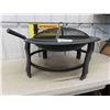 Image 2 : 32" Wide Metal Fire Pit with Screen