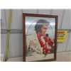Image 1 : Vintage Mirrored Elvis Carnival Prize 22" x 31" 