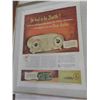 Image 7 : 5 Framed Vintage Magazine Advertisements - 3 Per Frame + 1 Frame No Glass - 16" x 36" 