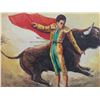 Image 3 : Bull Fighting Painting + 2 Chalkware Items 28" Long with some damage
