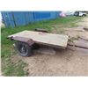 Image 1 : BH 4'x8' Flat Deck Trailer with Stake Pockets - Single Axle Tires ; 205/ 75 R 14
