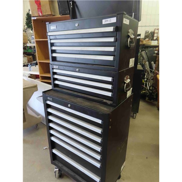 Homak Professional 3pc Combo Tool Box 27 X 64 14 Drawers Total Homak professional 3pc combo tool box 27 x 64 14 drawers total