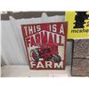 Image 2 : 7 Tractor Books (4) John Deer & Metal Farmall Sign 12.5" x 16"