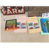 Image 3 : 7 Tractor Books (4) John Deer & Metal Farmall Sign 12.5" x 16"