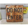 Image 1 : Heavy Metal ' Do Not Enter' Sign 24" x 24" 