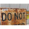Image 2 : Heavy Metal ' Do Not Enter' Sign 24" x 24" 