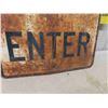 Image 3 : Heavy Metal ' Do Not Enter' Sign 24" x 24" 