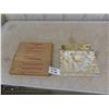 Image 1 : Box of 12 Economy Mirror Tiles - Gold Swirl 12" x 12" with Hanging Tabs