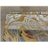 Image 4 : Box of 12 Economy Mirror Tiles - Gold Swirl 12" x 12" with Hanging Tabs