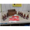 Image 1 : 8 Stubby Bottles, Pop Crate- Smaller, Probably Stubby + 6 Pack Coke Carrier 