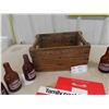 Image 6 : 8 Stubby Bottles, Pop Crate- Smaller, Probably Stubby + 6 Pack Coke Carrier 
