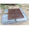 Image 1 : Approximately 150 Vintage 18" x 23" Ceiling Tiles + 30" x 31" Steel Grate 