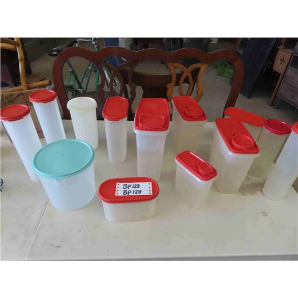 Tupperware - Assorted Containers - Modular Mates with Red Lids, plus more