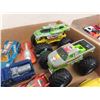 Image 3 : 2 Trays of Assorted Die Cast Cars + Trucks ; Hot Wheels, Matchbox, plus more