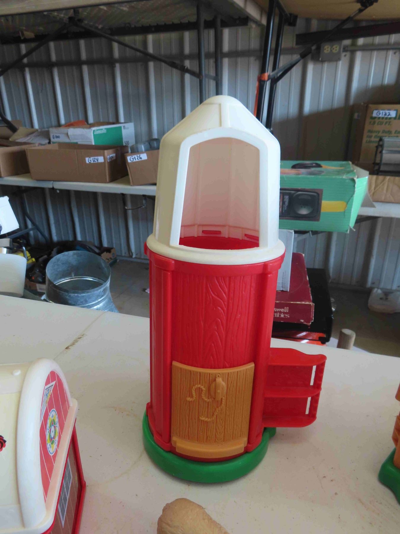 Fisher Price Big Little People Barn, Silo, Small Barn, Lunch Pail ...