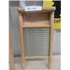 Image 3 : 2 Wood + Glass Washboards - Largest 12" x 24" 