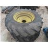 Image 1 : Pair of Tractor/ Combine Tires with 8 Bolt Rims - Firestone 14.9 -26