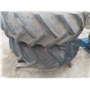 Image 2 : Pair of Tractor/ Combine Tires with 8 Bolt Rims - Firestone 14.9 -26