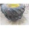 Image 4 : Pair of Tractor/ Combine Tires with 8 Bolt Rims - Firestone 14.9 -26