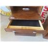 Image 4 : 2 Modern Step Back Walnut Hutch + Cabinet with Drawer22" X 30" x 76" - 