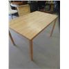 Image 3 : Solid Pine Kitchen Table with 4 Legs 29" x 29.5" x 47" 