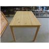 Image 4 : Solid Pine Kitchen Table with 4 Legs 29" x 29.5" x 47" 