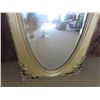 Image 3 : Very Ornate Oval Bevelled Mirror in Fancy Frame - Eaton's 25.5" x 47" 