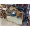 Image 1 : Very Large + Ornate Gold Painted Frame Wall Mirror 46" x 53" 