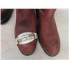 Image 3 : 3 Pairs Brown Leather Boots - (2) sz 12, (1) Sz 11 - Steeled Toed - New Old Stock