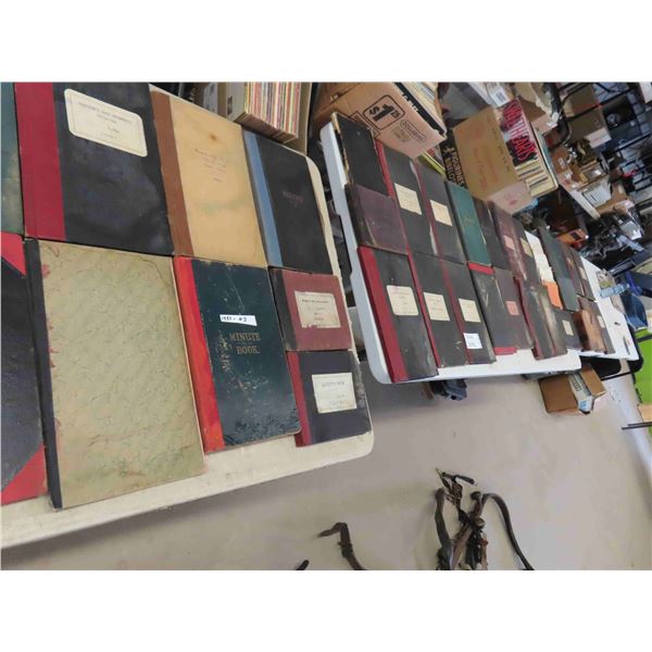 Large Quantity of Roll Books ; L.O.O.F., Odd Fellows, Early 1900s + Up ...