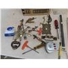 Image 2 : Assorted Hand Tools, Drawer + Cabinet Hardware, 13" Wiper Blade Refills