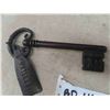 Image 2 : Antique Iron Vault Key 7.5" - Excellent Condition with Vault Number on Back of FOB