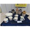 Image 1 : 4 Crockery Jug Ginger Beer Bottles + Kitchenware Dishes