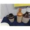 Image 3 : 4 Crockery Jug Ginger Beer Bottles + Kitchenware Dishes