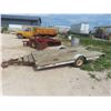 Image 1 : B.H. 11' Flat Deck plus nose with 12" Tires, Treated Deck - with TOD 