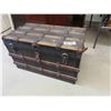 Image 1 : Vintage Travel Trunk with Insert 19" x 21" x 34" 