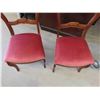 Image 2 : 2 Nice Wooden Chairs - Nicely Detailed with Soft Cushioned Seats - 1 Has Been Repaired 