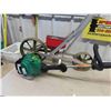 Image 8 : Precision Garden Seeder + Weed Eater Feather Light Weed Whacker - Working