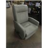 Image 2 : Grey Leather Look Recliner Chair