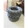 Image 2 : (2) 4 Bolt 25 x 10x 12 Tubeless ATV Tires