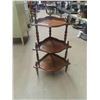 Image 1 : 3 Tier Corner What Not Display Shelf 12" x 12" x 30" 
