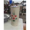 Image 2 : Graniteware Dough Bowl with Lid, Large Tin Vegetable Storage Canister 20" Tall with Lid