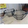 Image 2 : Ash Bucket, 2 Wire Baskets, Wicker Basket