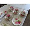 Image 2 : 16 Royal Albert American Beauty Cups + Saucers , Plates, Trays, Cream + Sugar